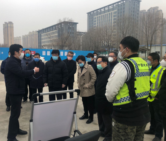 馬澤平陪同中國人民大學黨委書記、校長檢查中國人民大學通州新校區(qū)項目疫情防控、工程